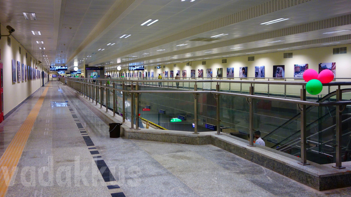 Concourse view of Vidhana Soudha Metro Station Bangalore