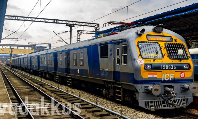 Kerala passenger MEMU trains timetable kottayam railway station