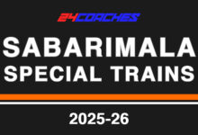 Sabarimala special trains 2025-26 kerala from Chennai Bangalore Hyderabad Vijayawada