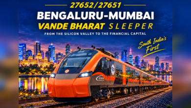 New Vande Bharat Sleeper Express train between Bengaluru Bangalore and Mumbai Bombay via Pune 27652/27651 SMVT CSMT